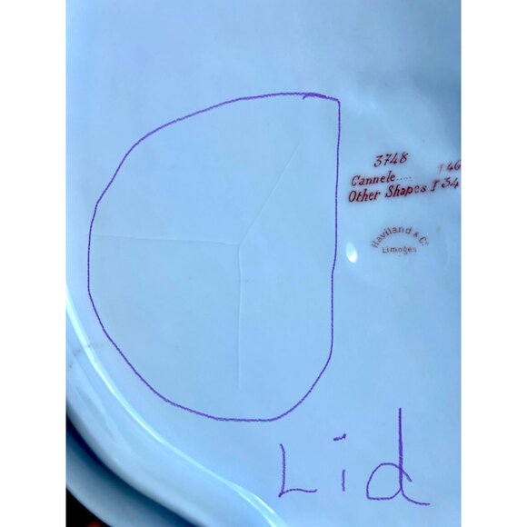 Extremely Rare Marks Antique 1800s Haviland Limoges Porcelain Dish Rare Pattern - Picture 11 of 16